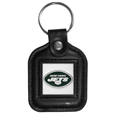 New York Jets Square Leatherette Key Chain